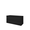 Proline top ensemble meuble 120x46x55.2cm meuble symétrique noir mat et plaque de recouvrement noir mat SW350374
