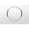 Geberit Sigma10 bedieningsplaat - spoel-stop spoeling - rond - wit glans chroom 0730024