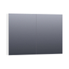 BRAUER Impress Deluxe armoire de toilette - 100x70x15cm - éclairage interne et externe - 2 portes miroir double face - blanc mat SW242130 BRAUER Impress Deluxe armoire de toilette - 100x70x15cm - éclairage interne et externe - 2 portes miroir double face - blanc mat SW242130