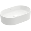 Villeroy & Boch Collaro lavabo à poser - ovale 56x36cm - sans trop-plein sans trou de robinet CeramicPlus blanc SW358399