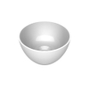 Arqua Olivia Waskom - 22x22cm - rond - opbouw - glans wit SW1447185