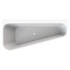 Xenz Cindy hoekbad links 155x75/55x60 wit. sleuf overloop. waste zwart mat SW382343 Xenz Cindy hoekbad links 155x75/55x60 wit. sleuf overloop. waste zwart mat SW382343