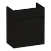 BRAUER Inspire meuble de lavabo lave-mains - 40x45x22cm - porte ouvrant vers la droite - sans poignée - Timber Black SW1199124
