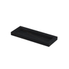 Ink Pitch lavabo - 120x45x9cm - vasque centrée - 1 trou de robinet - lauren black mat SW693395