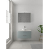 Bruynzeel Combo badmeubelset 90x45cm 1 wasbak 2 lades met spiegelkast met softclose ceramic fjord groen SW383541 Bruynzeel Combo badmeubelset 90x45cm 1 wasbak 2 lades met spiegelkast met softclose ceramic fjord groen SW383541