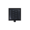Wiesbaden Bonde de douche avec bride et sortie latérale 20x20 cm mat noir SW655285