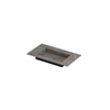 INK Post wastafel - 80x45x1cm - 1 wasbak - 0 kraangaten - keramiek Armani grey mat SW693216