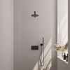 BRAUER Black Edition inbouw regendoucheset – Ø20 cm hoofddouche – 39.4 cm rechte wandarm – staafhanddouche – met omstel SW925417
