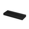 INK United wastafel - 120x45x11cm - 1 wasbak - 0 kraangaten - porselein Mat zwart SW207355