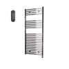 Sanicare HVS Radiateur électrique - 111,8x45cm - 435W - avec télécommande - thermostat - chrome - en bas à droite - chrome SW1210780