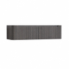 H&R Badmeubelen Juice Wastafelonderkast - 160x45x40cm - afgeronde hoeken - 3D-front - 2 lades - geïntegreerde greep - wenge SW1259445