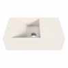 Mondiaz TYNE 40cm fontein solid surface kleur LINEN. Positie wastafel rechts SW760423