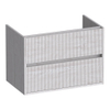 BRAUER Adore Wavy meuble sous-lavabo 80 2 tiroirs softclose - sans poignées - 1 découpe pour siphon - Forest Seashell SW1198623