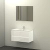 Qisani Allasio badmeubelset 90x45.5x52 met spiegel met softclose wit hoogglans SW276944 Qisani Allasio badmeubelset 90x45.5x52 met spiegel met softclose wit hoogglans SW276944