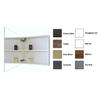 Sanicare Qlassics Armoire miroir 60x60x15cm avec 1 porte miroir deux côtés anthracite SW17898 Sanicare Qlassics Armoire miroir 60x60x15cm avec 1 porte miroir deux côtés anthracite SW17898