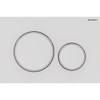 Geberit Sigma20 bedieningsplaat - 2-toets spoeling - rond - dualflush - mat wit SW420203