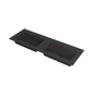 Ink Kraft lavabo - 140x45x1cm - 2 vasques - 2 trous de robinet - quartz noir mat SW439671