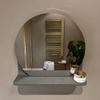 Mondiaz SPOT miroir – Ø 40 cm – avec tablette – Smoke (brun clair) SW1235618