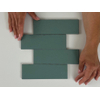SAMPLE Terravito Nocino wandtegel - 6x18.6cm - Blue Lake mat (blauw) SW1221420