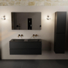 Mondiaz AIVY Ensemble de meuble - 120x45x50cm - 0 trous de robinet - 2 vasques Urban Solid surface - Gauche et droite - 2 tiroirs - avec miroir - MDF Urban SW892235