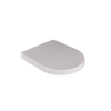 Saniclass Omnus abattant WC - 37.2x43cm - forme D - softclose - déclipsable - blanc brillant SW1408474