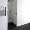 Saniclass Create douchedeur 80x200cm profielloos met antikalk en 8mm veiligheidsglas zwart mat SW223727 Saniclass Create douchedeur 80x200cm profielloos met antikalk en 8mm veiligheidsglas zwart mat SW223727