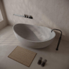 Ideavit Idea.sense baignoire îlot - 160x97.5x58cm - incl. bonde pop-up - béton D1 SW1237680