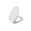 QeramiQ UniSeat toiletzitting - 37.2x43.7cm - d-vorm - softclose - quick release - glans wit SW955781