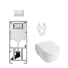 Villeroy Boch Subway 2.0 DirectFlush Toiletset - geberit reservoir - bedieningsplaat - wit SW17591