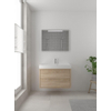 Bruynzeel Box badmeubelset 90x45cm 1 kraangat 1 wasbak 2 lades met spiegel met softclose composite bardolino SW383925 Bruynzeel Box badmeubelset 90x45cm 1 kraangat 1 wasbak 2 lades met spiegel met softclose composite bardolino SW383925