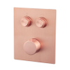 Wiesbaden Caral Klik Pro Inbouw Thermostatisch Douche/Badkraan - 2 functies - inclusief inbouwdeel - geborsteld koper SW717735