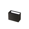INK Wastafelonderkast - 90x45x65cm - 2 lades - push to open - met rechte opdekfronten - MFC - Intens eiken SW493632
