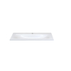 H&R Badmeubelen Picasso Keramische wastafel 101x46x1.2cm met 1 kraangat wit mat SW533040