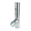 RHEINZINK robinet de cuve walsblank 100mm avec récupérateur d'eau en inox 2420179