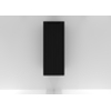 H&R badmeubelen Juice Halfhoge Kast - 40x35x100cm - met ronde hoeken - 3D-front - 1 deur - linksdraaiend - zwart mat SW875281