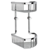 Smedbo Sideline Douchemand - 30x20x20cm - 2 niveaux - modèle d'angle - chrome SW421737