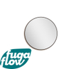 FugaFlow Eccelente Arredo 2.0 Miroir rond 120x120cm cadre noir mat SW1123434