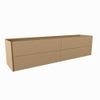 Mondiaz TENCE Meuble sous vasque - 200x45x50cm - 4 tiroirs - push to open - softclose - 1 découpe droite - Oro SW1016461