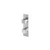 Hotbath Bloke thermostat encastrable 3 voies inverseur thermostatique verticale chrome SW11082 Hotbath Bloke thermostat encastrable 3 voies inverseur thermostatique verticale chrome SW11082
