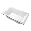 Xenz Society Baignoire Duo - 190x120x53 - bonde au milieu - acrylique - blanc SW103463