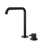 Hotbath Ace Wastafelmengkraan - hoog - opbouw - draaibare uitloop - zonder waste - PVD - mat zwart SW1117605