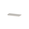INK Concept R Plan vasque - 40x22x1.7cm - pour sous-meuble de lave-mains arrondi à gauche - MDF laqué - Blanc mat SW1406270