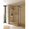 Riho Define Paroi de douche à l'italienne - forme en L - 140x40x200cm - Gunmetal mat SW1185422