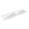 Mondiaz BIG small Talc solid surface inbouw wastafel 130cm dubbel SW430906 Mondiaz BIG small Talc solid surface inbouw wastafel 130cm dubbel SW430906