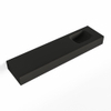MONDIAZ LEX Opbouwwastafel 120x30x12cm 0 kraangaten wasbak rechts Solid Surface Urban mat SW476371 MONDIAZ LEX Opbouwwastafel 120x30x12cm 0 kraangaten wasbak rechts Solid Surface Urban mat SW476371