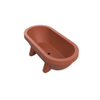 Gardentub Baignoire îlot (extérieur) - 194x94x66cm - synthétique - compatible à l'extérieur - terracotta mat SW1017091