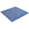 The Mosaic Factory Amsterdam mozaïektegel - 32.2x32.2cm - wand en vloertegel - Vierkant - Glas Blue glans SW62142