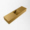 MONDIAZ TYNE lave-mains - 80x23x12cm - vasque centre - sans trou robinet - oro (doré) SW1026146