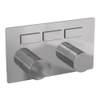 BRAUER Chrome Carving Inbouwthermostaat - 3 functies - drukknoppen - inclusief inbouwdeel - chroom SW925496