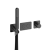 Hotbath Gal Afbouwdeel - voor inbouwthermostaat - met 2 pushbuttons - PVD - gunmetal geborsteld (antraciet) SW656904